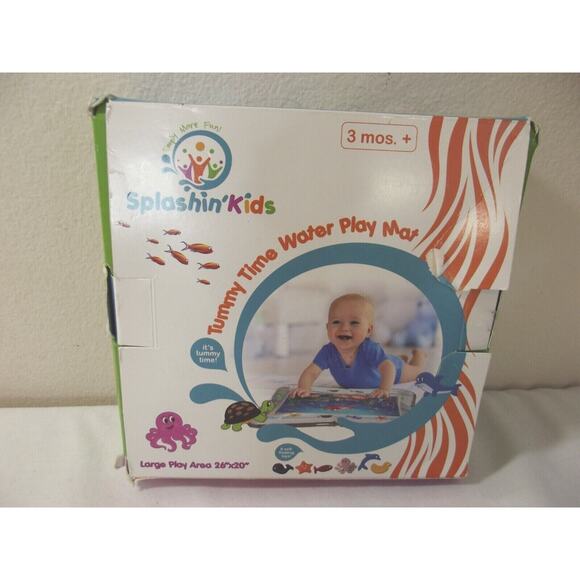 Splashin Kids Inflatable Tummy Time Premium Water Mat Infants and Toddler NEW - Picture 1 of 5
